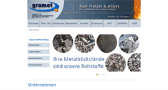 Desktop Screenshot of gramet.de